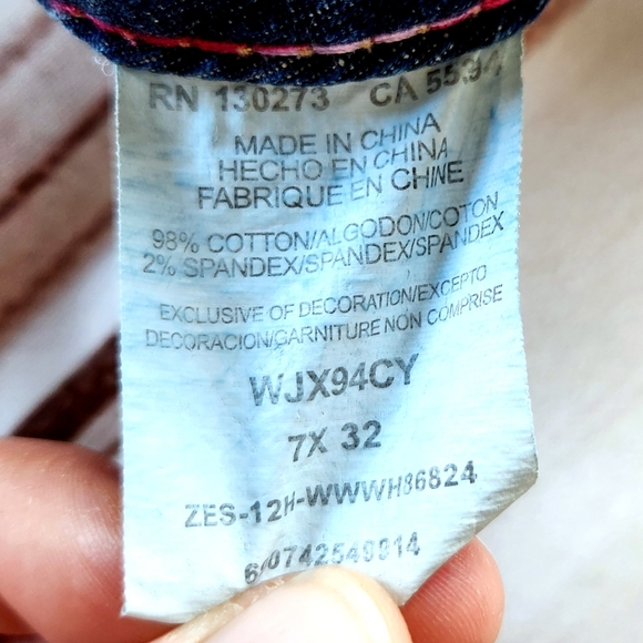 Wrangler "Rock 47" Bootcut Blue Western Coastal Cowgirl Jean | Women's Size 7x32 - Picture 8 of 10